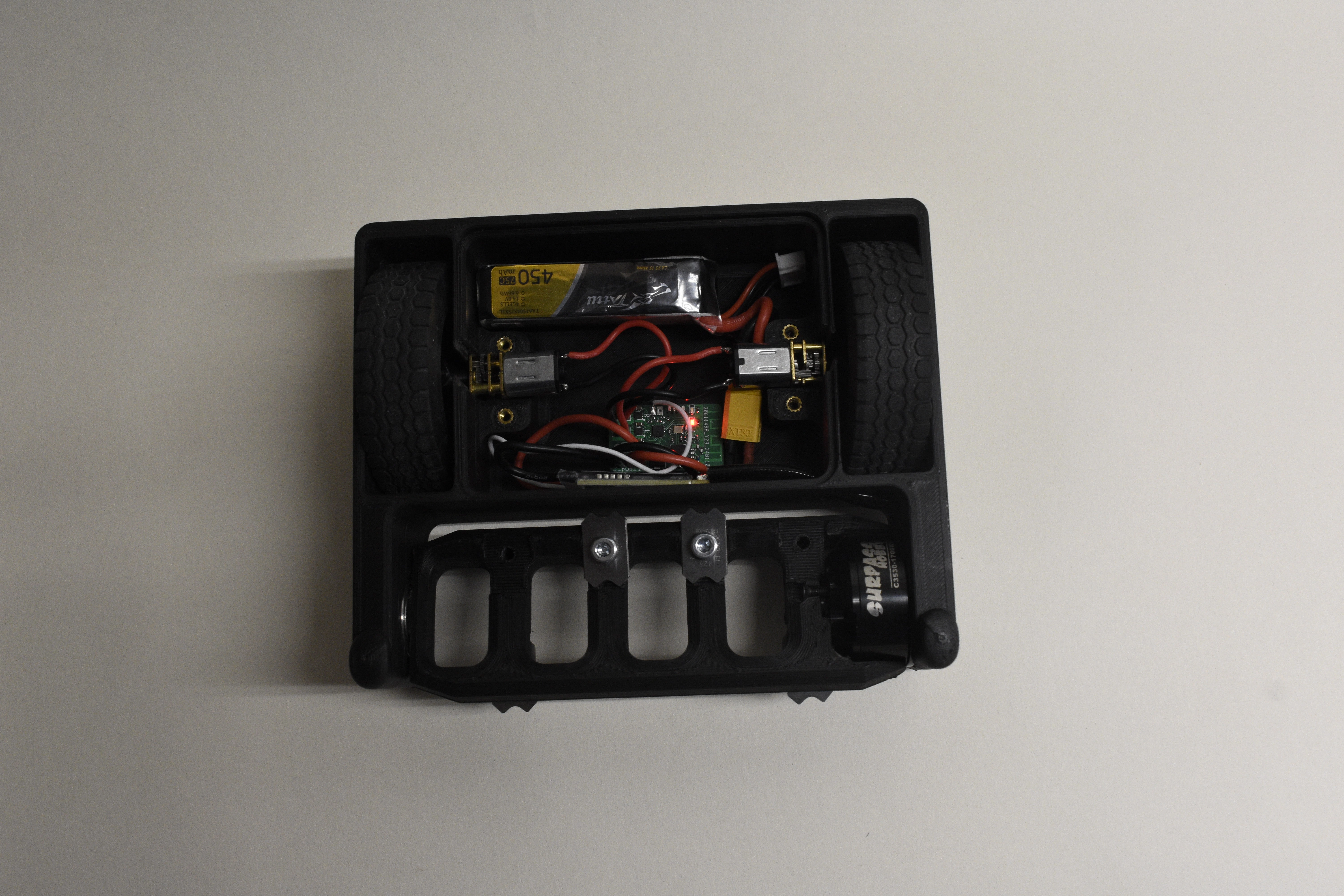 Inside view of the electronics